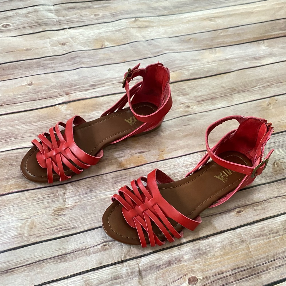 MIA Girls Red Strappy Size 6 Sandle